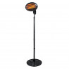 Beper P203PAN002 Quartz Patio Heater, 2000W, 3 Settings, Adjustable Head, Tip-Over Protection, IP34, Black