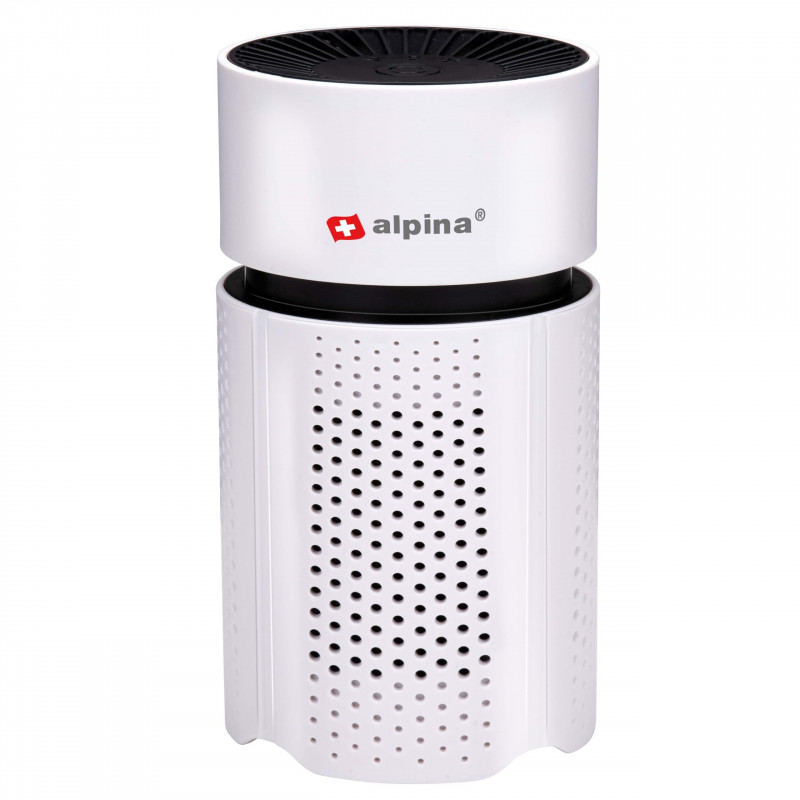 Alpina Air Purifier, 1.5W, Up to 6 m², 6 m³/h, HEPA 13, Ionizer, USB-A, White
