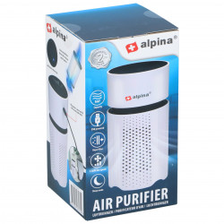 Alpina Air Purifier, 1.5W, Up to 6 m², 6 m³/h, HEPA 13, Ionizer, USB-A, White