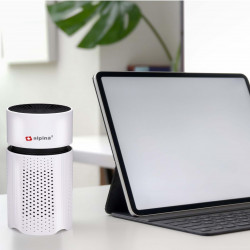 Alpina Air Purifier, 1.5W, Up to 6 m², 6 m³/h, HEPA 13, Ionizer, USB-A, White