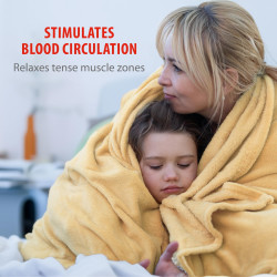 Alpina Electric Blanket, 180W, 180x130 cm, Timer, 10 Heat Settings, Remote Control, Beige