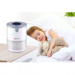 Alpina Air Purifier, 12W, Up to 10 sq. m, 60 m³/h, HEPA 13, Ionization, Timer, White