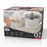 Adler AD 6421 2-in-1 Breakfast Station, 1320W, 1L, Non-stick Grill, Timer, Cream
