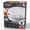 Aparat pentru gogosi Adler AD 3075, 1500W, 7 Gogosi la un moment dat, Placi neaderente, Alb