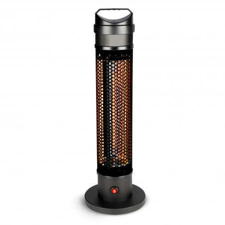 Alpina TBH800 Carbon Heater, 800W, Infrared, Up to 3 m², Tip-over Protection, IP44, Black