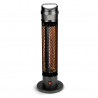 Alpina TBH800 Carbon Heater, 800W, Infrared, Up to 3 m², Tip-over Protection, IP44, Black