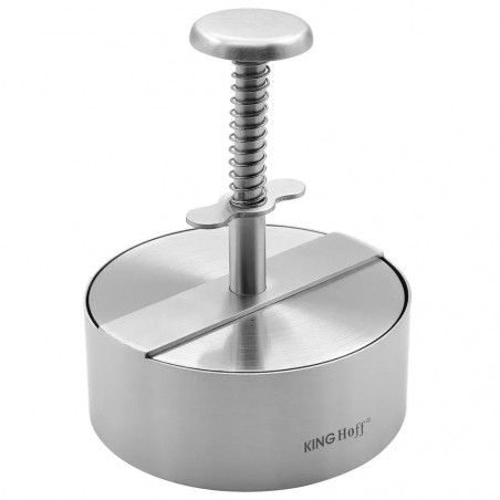 Presa pentru burgeri Kinghoff KH 1879, Otel inoxidabil, Diametru 11,4 cm, Inox