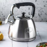 Klausberg KB 7612 Whistling Kettle, 3 L, Induction, Heat-Insulated Handle, Stainless Steel