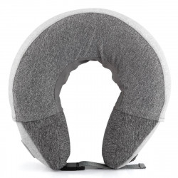 Medivon Puffy Shiatsu Neck Massager, Heating, 2 Speeds, Quiet Operation, Auto Shut-Off, USB, Gray