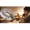 Medivon Puffy Shiatsu Neck Massager, Heating, 2 Speeds, Quiet Operation, Auto Shut-Off, USB, Gray