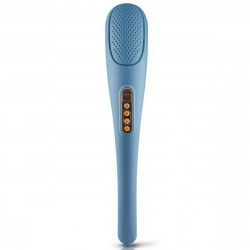Medivon Molly Handheld Massager, 6 massage heads, 15 modes, 15 speeds, timer, cordless, blue