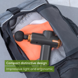 Beurer MG 99 Massage Gun, 4 attachments, 5 speeds, battery level indicator, 5-hour battery life, Black/Gold