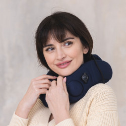 Medivon CosyGo Relaxing Neck and Shoulder Pillow, 2 Speed Settings, Wireless, Adjustable, Blue