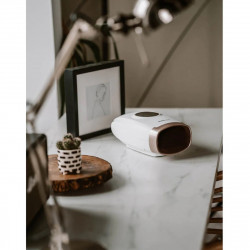 Medivon Hand Hand Massager, 2500mAh, 6 Programs, 6 Intensity Levels, Timer, USB, White