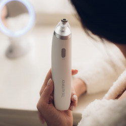 Συσκευή καθαρισμού προσώπου Beautifly B-Derma Basic, 0,75 W, 200 mAh, 61 kPa, 4 λειτουργίες ισχύος, μικροσωματίδια διαμαντιού, 6 εναλλάξιμες κεφαλές, Λευκό