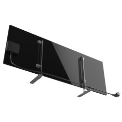 AENO AGH0002S Electric Convection Heater, 700W, 30 m², Mobile App, Ultra-Slim, Wi-Fi, Black