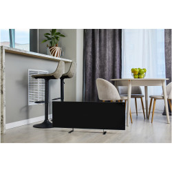 AENO AGH0002S Electric Convection Heater, 700W, 30 m², Mobile App, Ultra-Slim, Wi-Fi, Black