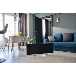 AENO AGH0002S Electric Convection Heater, 700W, 30 m², Mobile App, Ultra-Slim, Wi-Fi, Black