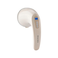 Beautifly B-Skinn Body Handheld Anti-Cellulite Massager, 16W, 3600 rpm, 12 modes, 10 intensity levels, 8 attachments, LCD display, Beige