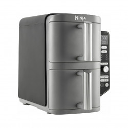 Ninja SL400EU Double Hot Air Fryer, 2470W, 9.5 L, 2 baskets, 6 programs, Max Crisp, Sync and Match functions, Gray