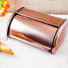 Kinghoff KH 1870 Bread Box, 44 cm, Lightweight and durable construction, Stainless steel, Rose gold