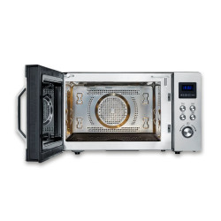 Микровълнова фурна Severin MW 7777, 900W, 25 л, 10 степени, 6 функции, Размразяване, Quick-Taste, Черен