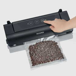 Severin FS 3610 Vacuum Sealer, 110W, Automatic vacuuming, "Stop" function, Bag width up to 28 cm, Black