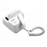Rosberg R51100HT Wall-Mounted Hair Dryer, For Hotels and Swimming Pools, 1300W, 2 Speeds, Shaver Outlet, White