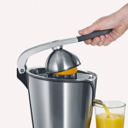 Presa electrica pentru citrice Severin CP 3544, 160W, 400 ml, Pornire automata a presiunii, 2 site, Fara BPA, Inox