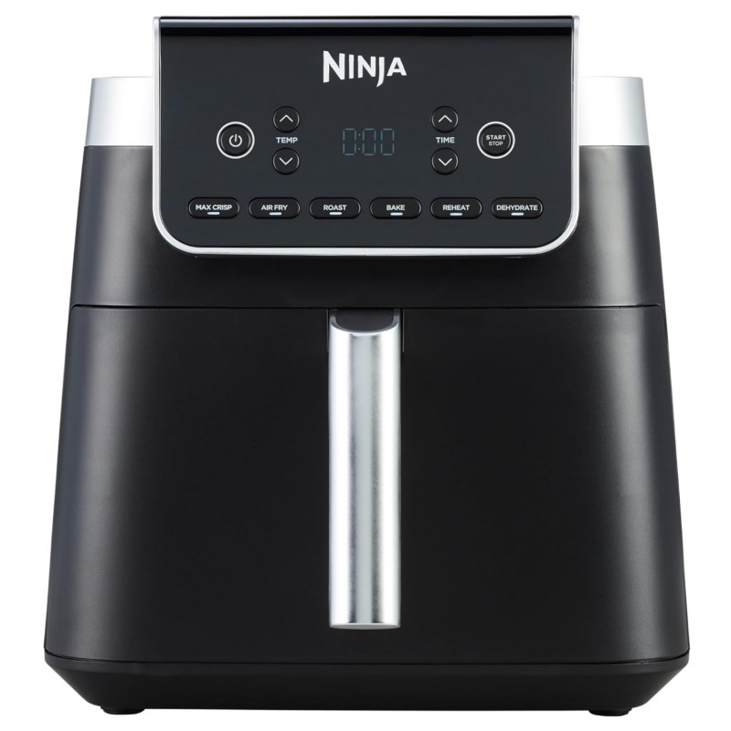 Ninja Max Pro AF180EU Hot Air Fryer, 2000W, 6.2 L, 1.2 kg, 40–240°C, 6 Programs, Black