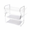 Rosberg R53000O Dish Rack, 3 tiers, Removable trays, Cup and cutlery holders, Chrome