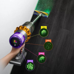 Dyson V15 Detect Absolute Upright Vacuum Cleaner, 660W, 0.76 L, 60-minute runtime, Sensors, 3 modes, LCD, Gray