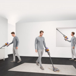 Dyson V15 Detect Absolute Upright Vacuum Cleaner, 660W, 0.76 L, 60-minute runtime, Sensors, 3 modes, LCD, Gray