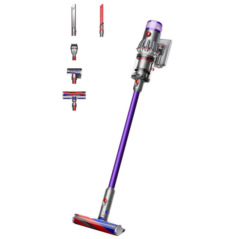 Aspirator vertical Dyson V12 Origin, 130W, 0.35 l, 60 min autonomie, Senzori, Violet