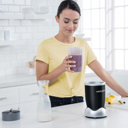 Nutribullet NB606B Blender, 600W, 500/700 ml, 20,000 rpm, Ice Crushing, BPA-Free, Black