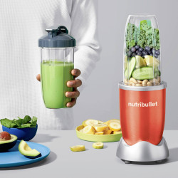 Nutribullet turmixgép NB907R, 900W, 950 ml, jégtörő, pulzus, BPA-mentes, piros színű