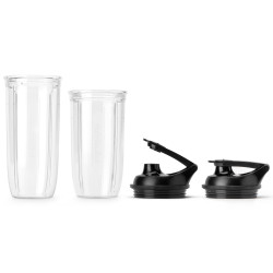 Блендер Nutribullet NB1206DGCC, 1200W, 900 мл, 1 скорост + Pulse, Сензорни бутони, Без BPA, Тъмносив/сребрист