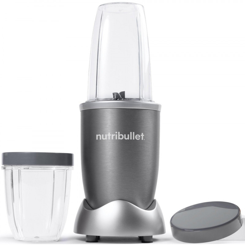 Blender Nutribullet NB505DG, 500W, 20000rpm, 700ml/500ml, 5 lame, Zdrobire gheata, Gri