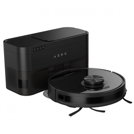 AENO ARC0005S Robot Vacuum Cleaner, 4000Pa, 3000 mAh, 120 m², Mapping, Wi-Fi, Voice Control, Run Time up to 120 min, Black