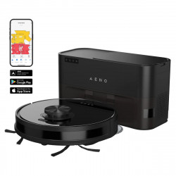 AENO ARC0005S Robot Vacuum Cleaner, 4000Pa, 3000 mAh, 120 m², Mapping, Wi-Fi, Voice Control, Run Time up to 120 min, Black