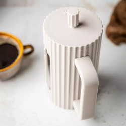 Klausberg KB 7754, 1 l, nem melegedő test, üveg, bézs színű, francia kávé/tea presszó
