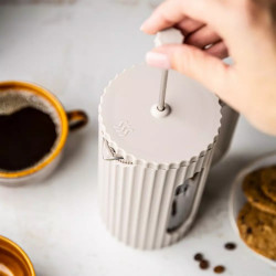 Френска преса за кафе/чай Klausberg KB 7754, 1 л, Ненагряващ се корпус, Стъкло, Бежов