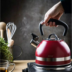 Kinghoff KH 1853, 1.8 l, indukciós, hőszigetelt fogantyú, piros