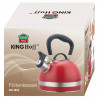 Kinghoff KH 1853, 1.8 l, indukciós, hőszigetelt fogantyú, piros
