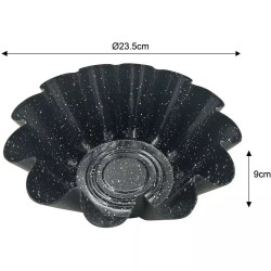 Klausberg KB 7837, 23,5x9 cm, Tapadásmentes bevonat, Fekete