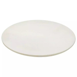 Klausberg KB 7788 Stone Pizza Baking and Serving Plate, 33 cm, Metal Handles, White