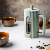 Klausberg KB 7750 French Press for Coffee/Tea, 0.6 L, Heat-Resistant Body, Glass, Mint