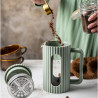 Klausberg KB 7750 French Press for Coffee/Tea, 0.6 L, Heat-Resistant Body, Glass, Mint