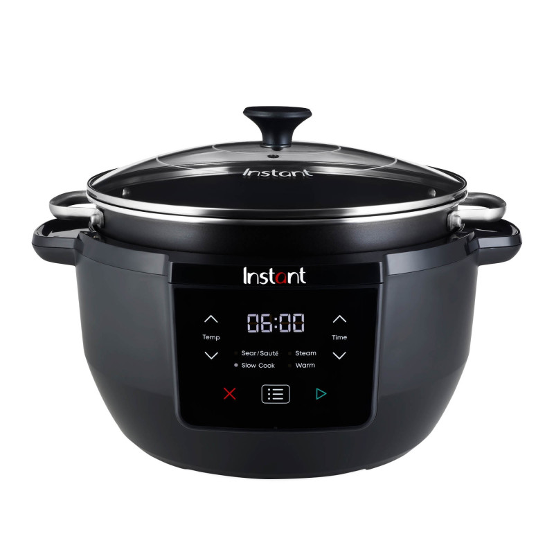 Уред за бавно готвене Slow Cooker Instant Pot 140612801, 800W, 7.1l, До 10 порции, 4 програми, Черен