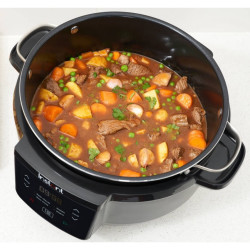 Slow Cooker Instant Pot Superior 140612801, 800W, 7,1l, Έως 10 μερίδες, 4 προγράμματα, Keep warm, Μαύρο